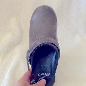 Dansko size 37 grey clogs.